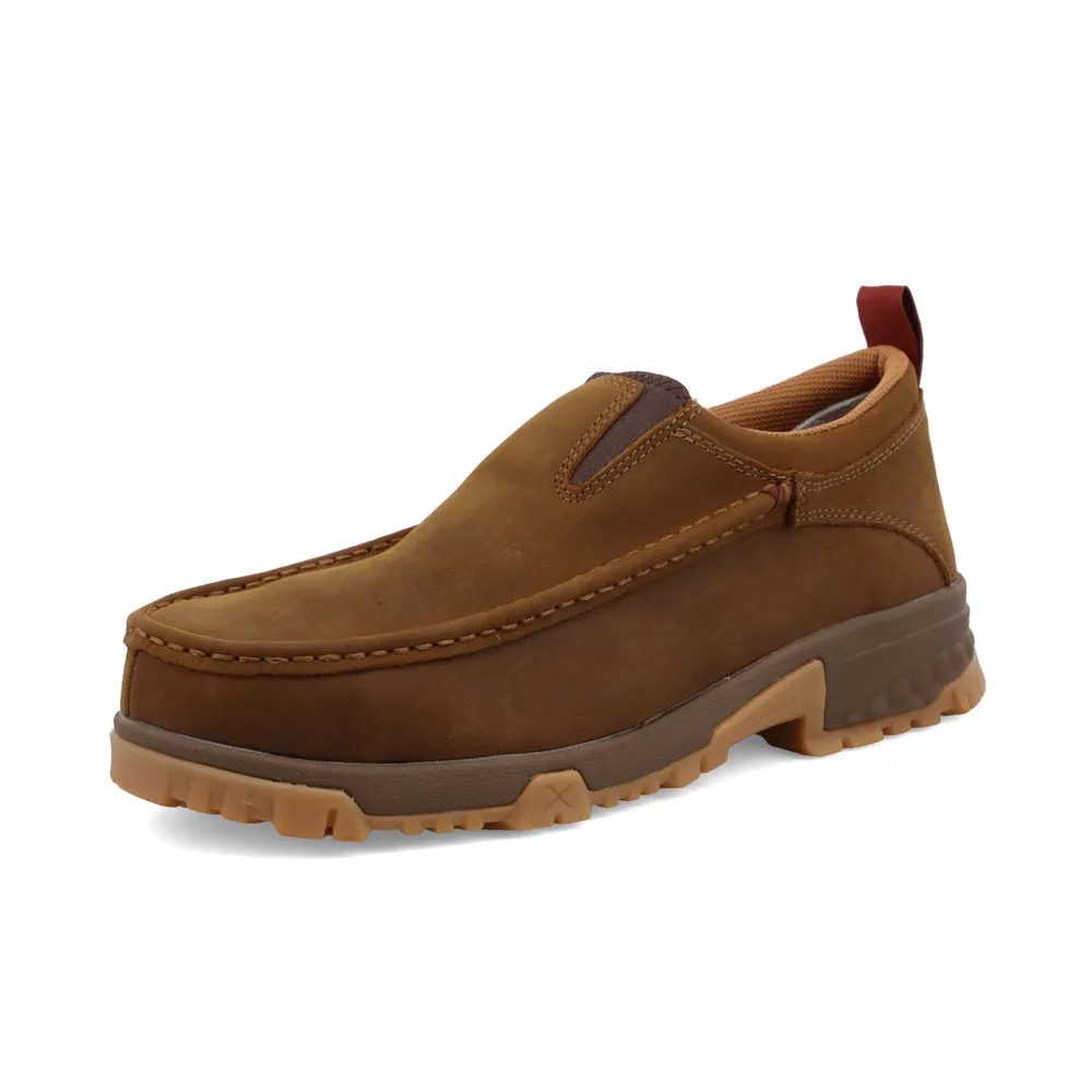 Twisted X Work Slip-On Driving Moc Distressed Saddle